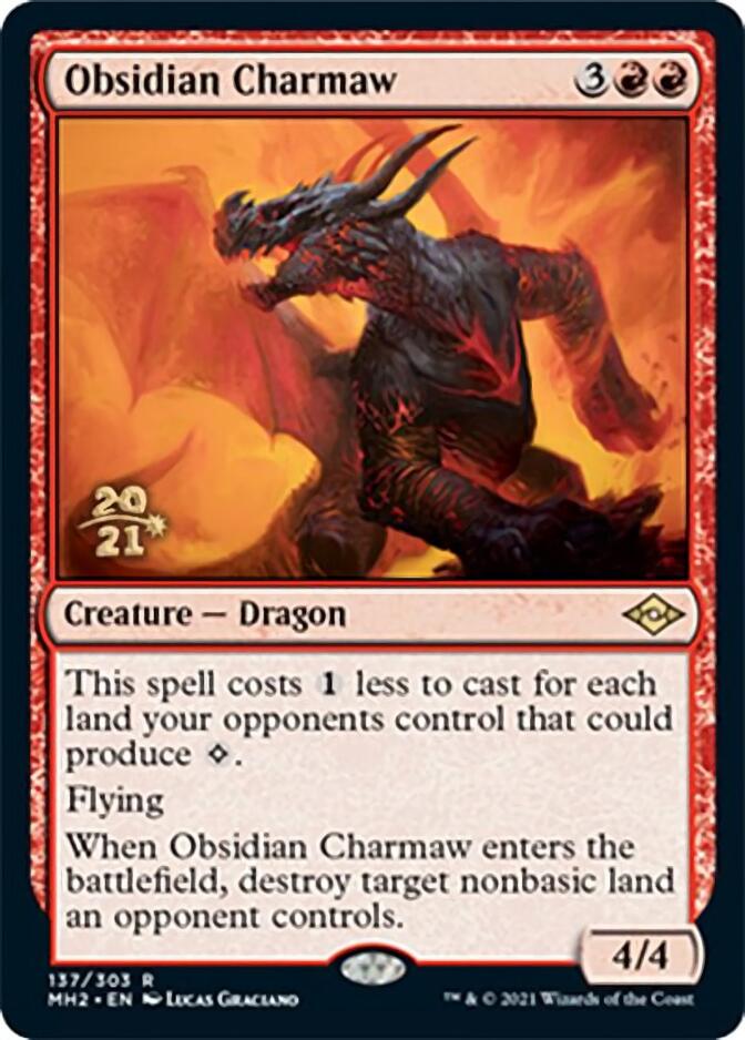 Obsidian Charmaw [Modern Horizons 2 Prerelease Promos] | Gamer Loot