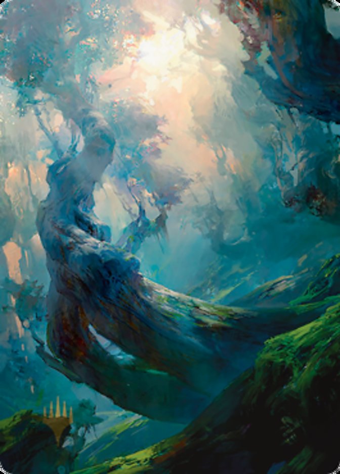 Forest 3 Art Card (Gold-Stamped Signature) [Zendikar Rising Art Series] | Gamer Loot