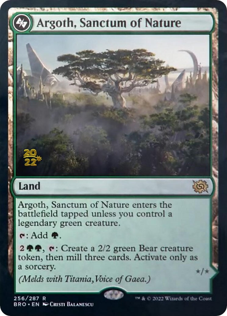 Argoth, Sanctum of Nature [The Brothers' War: Prerelease Promos] | Gamer Loot