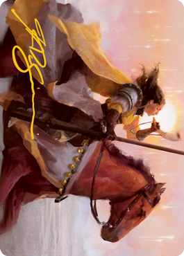 Sunrise Cavalier Art Card (Gold-Stamped Signature) [Innistrad: Midnight Hunt Art Series] | Gamer Loot