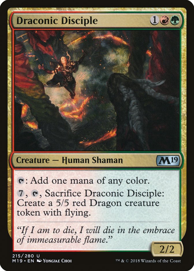 Draconic Disciple [Core Set 2019] | Gamer Loot