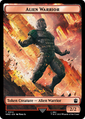 Soldier // Alien Warrior Double-Sided Token [Doctor Who Tokens] | Gamer Loot