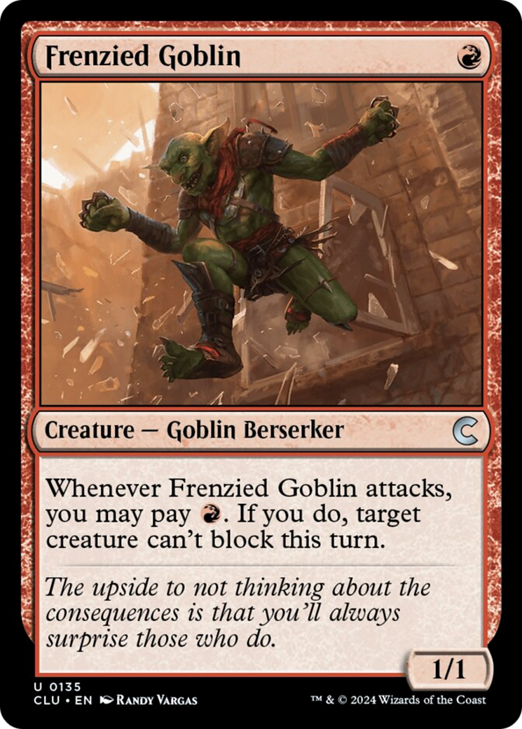 Frenzied Goblin [Ravnica: Clue Edition] | Gamer Loot