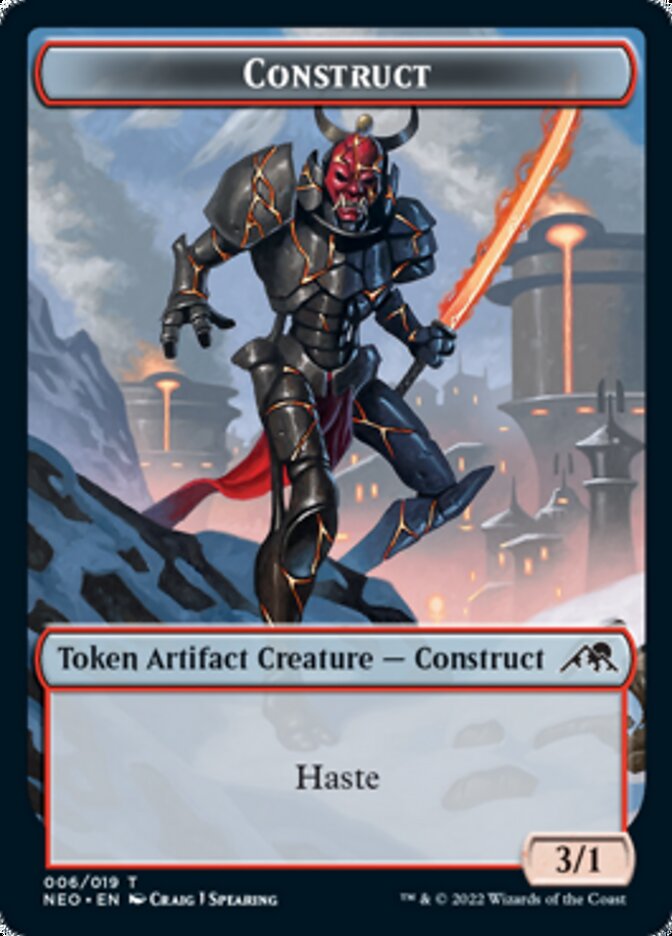 Construct (006) // Blood (017) Double-sided Token [Challenger Decks 2022 Tokens] | Gamer Loot