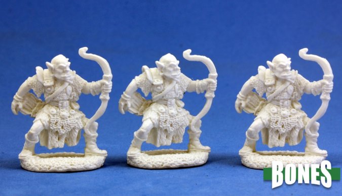 Reaper Bones Miniatures: Orc Archers (3) | Gamer Loot