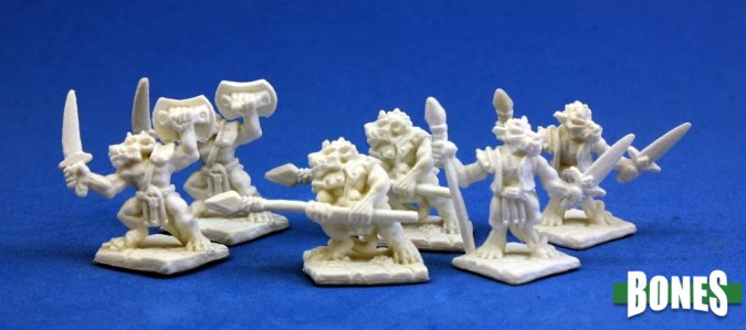 Reaper Bones Miniatures: Kobolds (6) | Gamer Loot