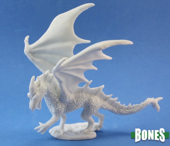 Reaper Bones Miniatures: Young Fire Dragon | Gamer Loot