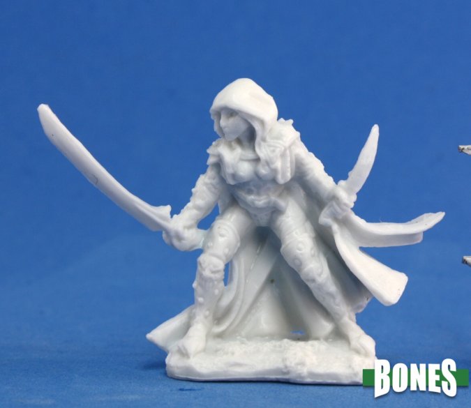 Reaper Bones Miniatures: Deladrin, Female Assassin | Gamer Loot