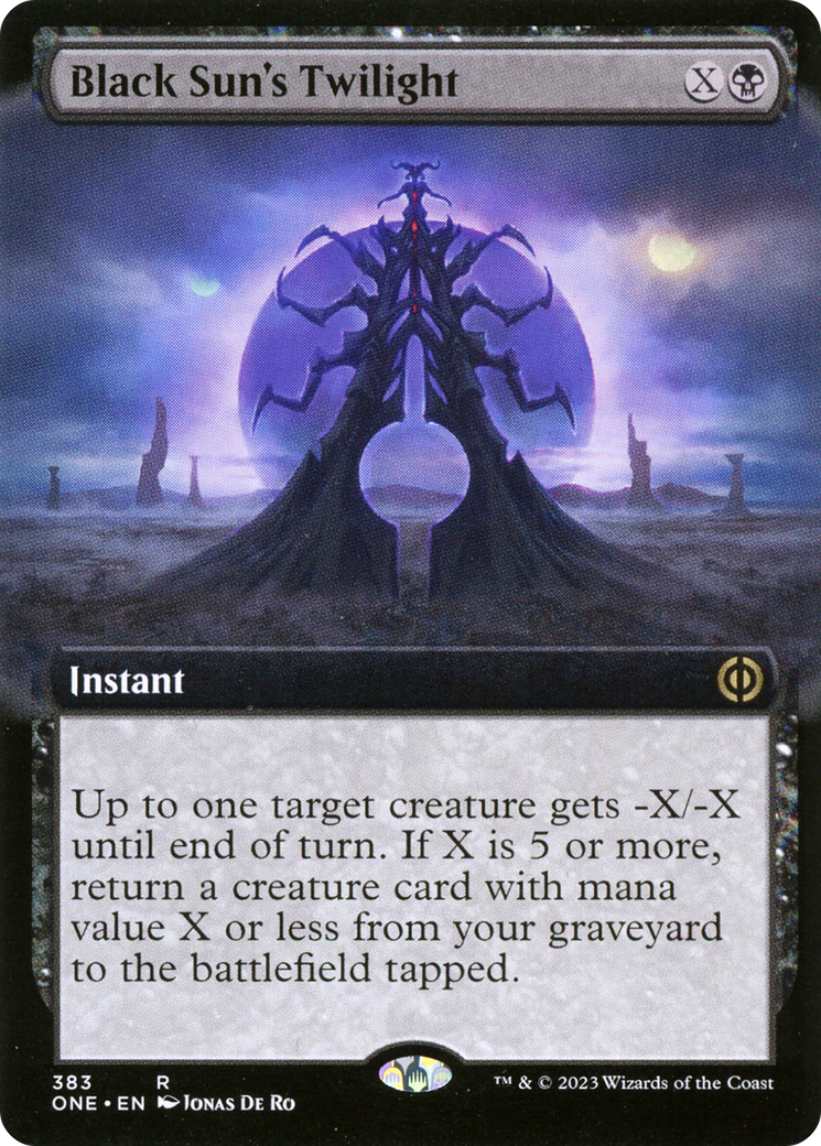 Black Sun's Twilight (Extended Art) [Phyrexia: All Will Be One] | Gamer Loot