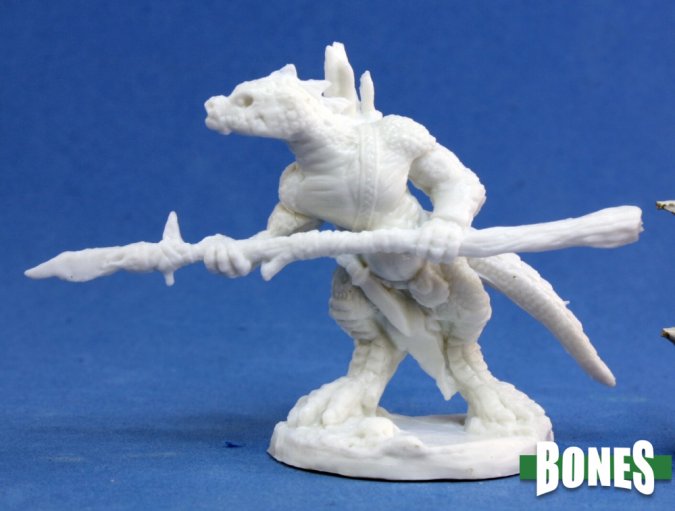 Reaper Bones Miniatures: Lizardman Spearman | Gamer Loot