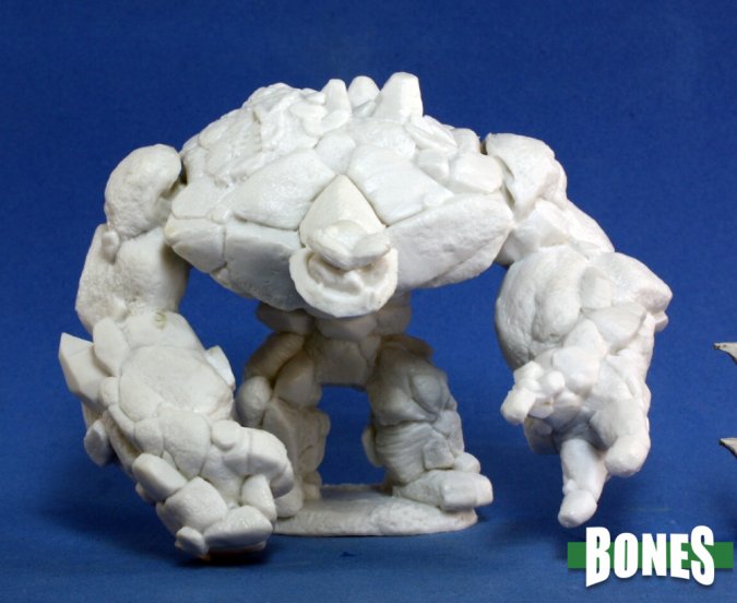 Reaper Bones Miniatures: Large Earth Elemental | Gamer Loot