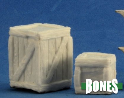 Reaper Bones Miniatures: Large Crate + Small Crate | Gamer Loot