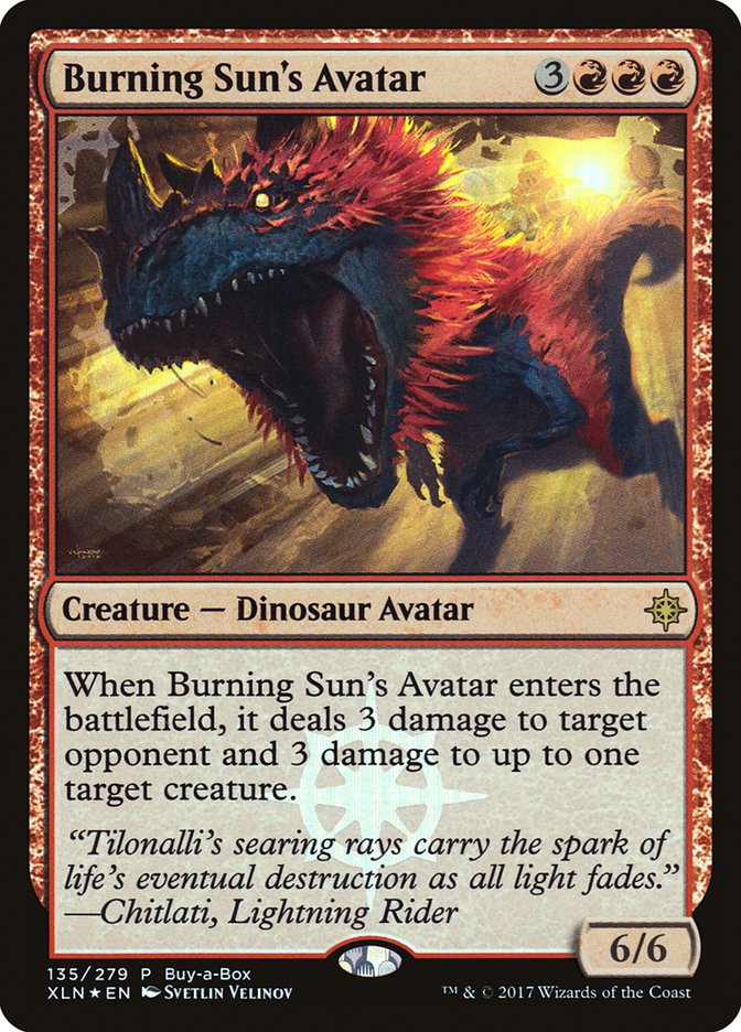 Burning Sun's Avatar (Buy-A-Box) [Ixalan Promos] | Gamer Loot