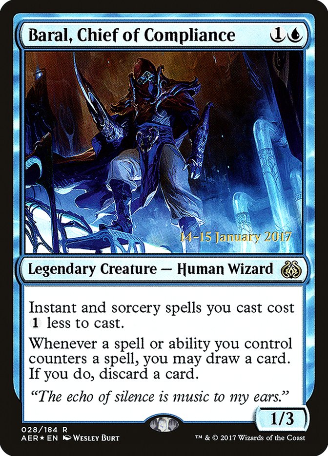 Baral, Chief of Compliance  [Aether Revolt Prerelease Promos] | Gamer Loot