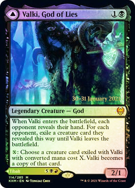 Valki, God of Lies // Tibalt, Cosmic Impostor [Kaldheim Prerelease Promos] | Gamer Loot