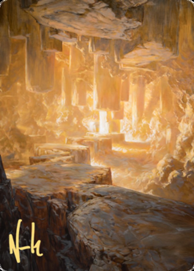 Pillarverge Pathway Art Card (Gold-Stamped Signature) [Zendikar Rising Art Series] | Gamer Loot