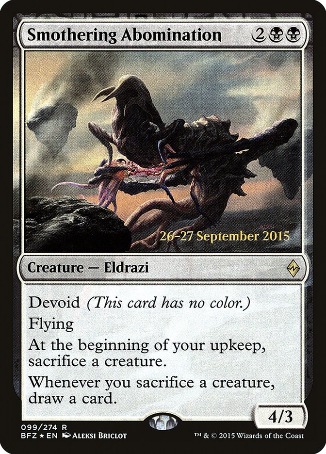 Smothering Abomination  [Battle for Zendikar Prerelease Promos] | Gamer Loot