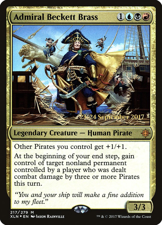 Admiral Beckett Brass  [Ixalan Prerelease Promos] | Gamer Loot