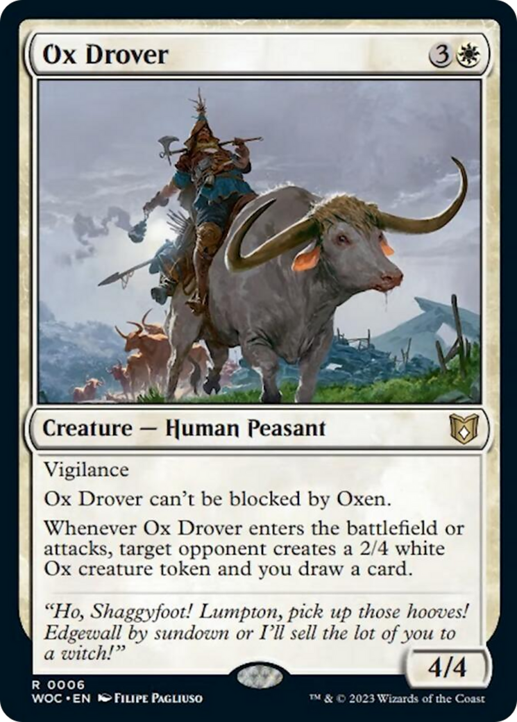 Ox Drover [Wilds of Eldraine Commander] | Gamer Loot