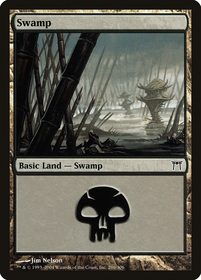 Swamp (296) [Champions of Kamigawa] | Gamer Loot