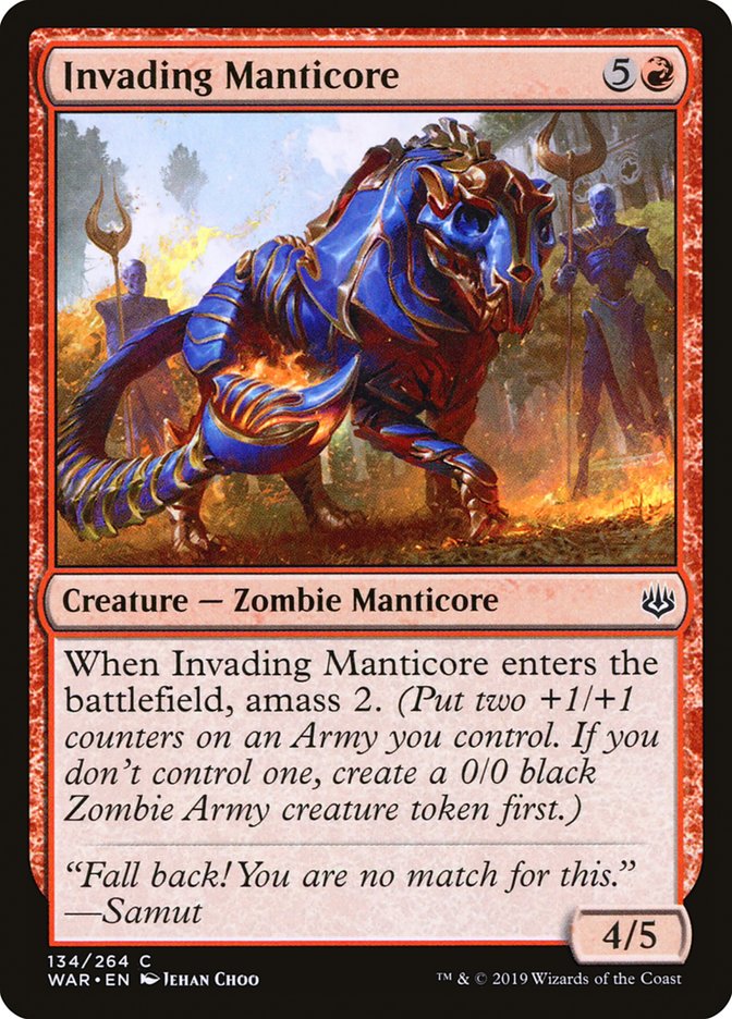 Invading Manticore [War of the Spark] | Gamer Loot