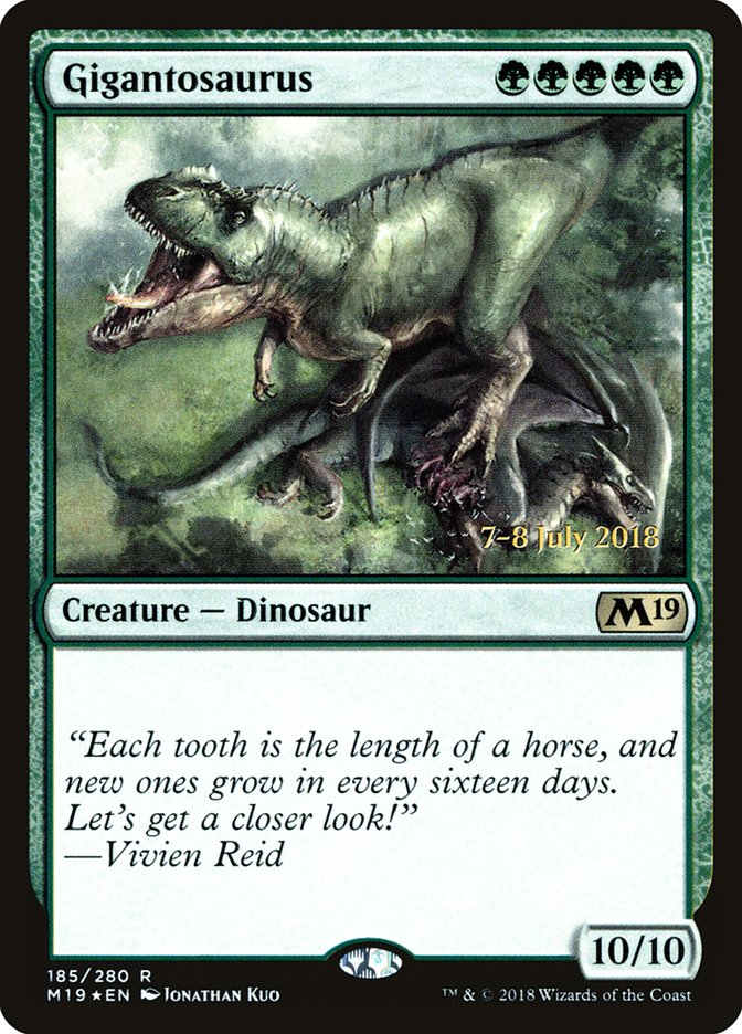 Gigantosaurus  [Core Set 2019 Prerelease Promos] | Gamer Loot