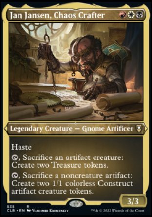 Jan Jansen, Chaos Crafter (Foil Etched) [Commander Legends: Battle for Baldur's Gate] | Gamer Loot