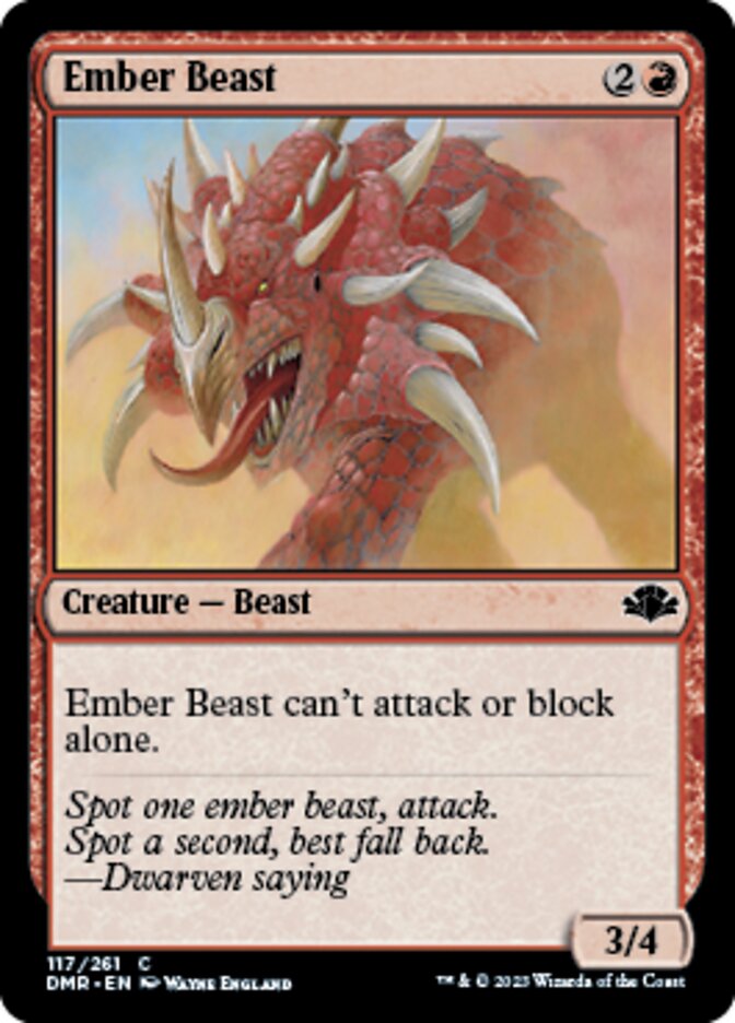 Ember Beast [Dominaria Remastered] | Gamer Loot