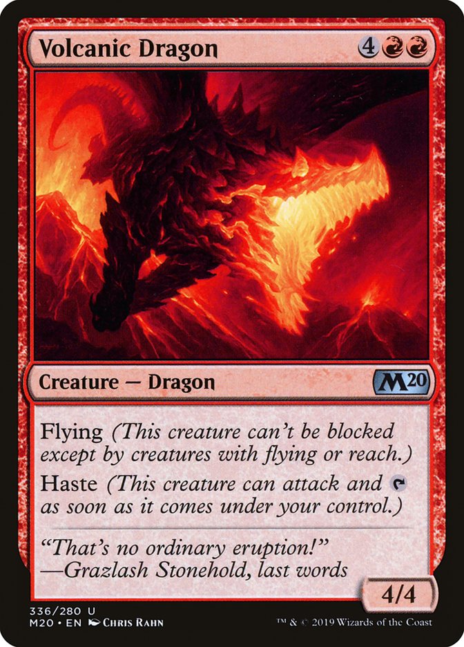 Volcanic Dragon [Core Set 2020] | Gamer Loot