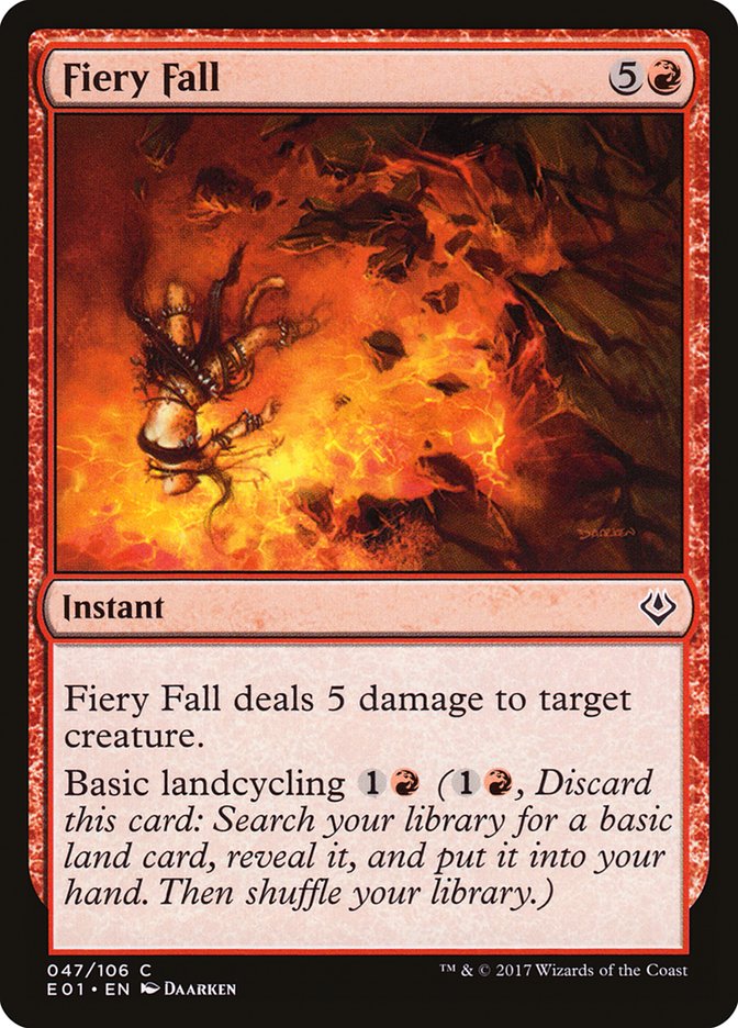 Fiery Fall [Archenemy: Nicol Bolas] | Gamer Loot
