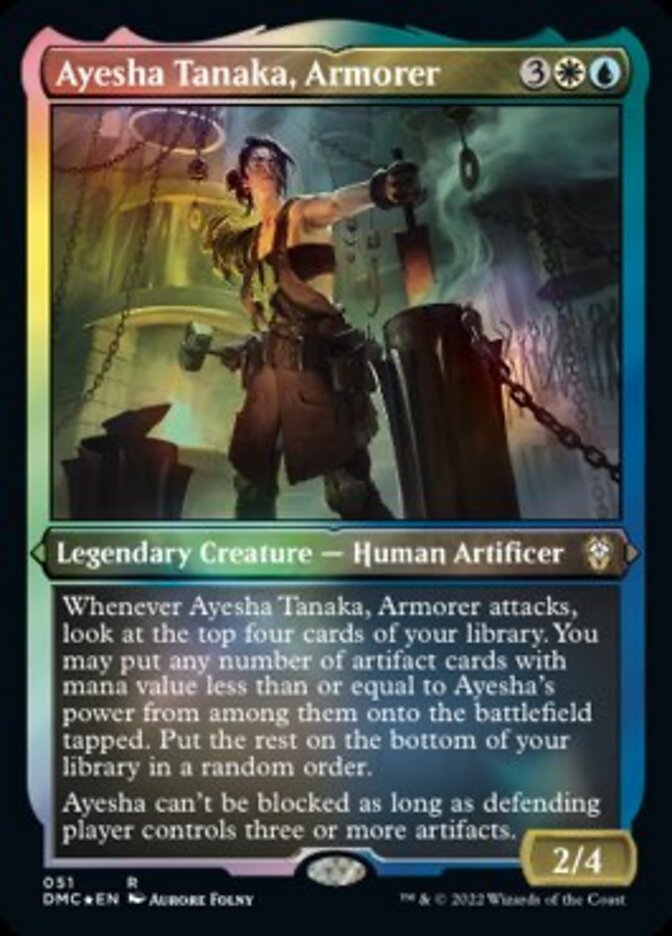 Ayesha Tanaka, Armorer (Foil Etched) [Dominaria United Commander] | Gamer Loot