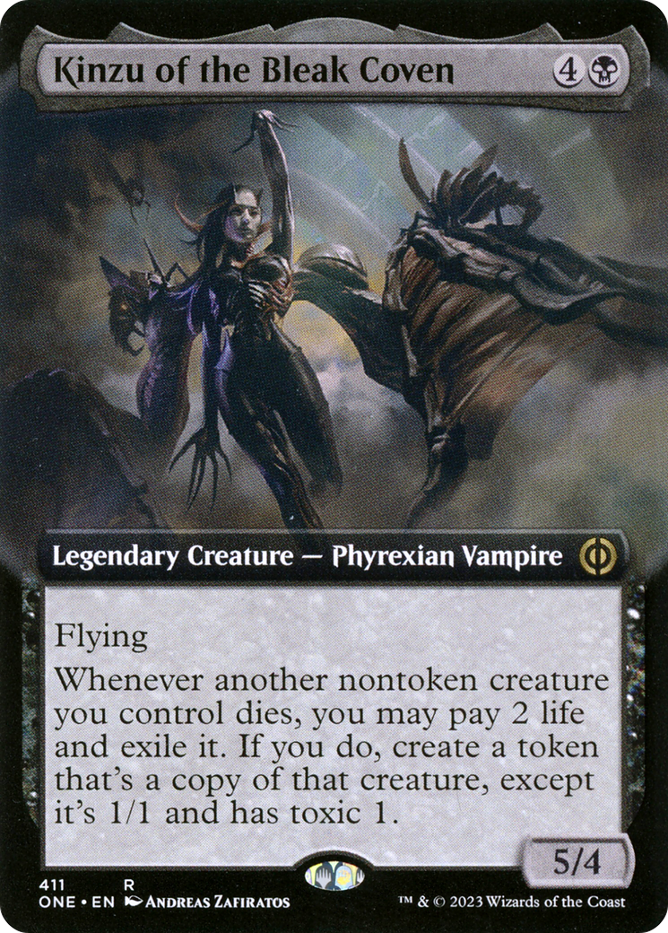 Kinzu of the Bleak Coven (Extended Art) [Phyrexia: All Will Be One] | Gamer Loot