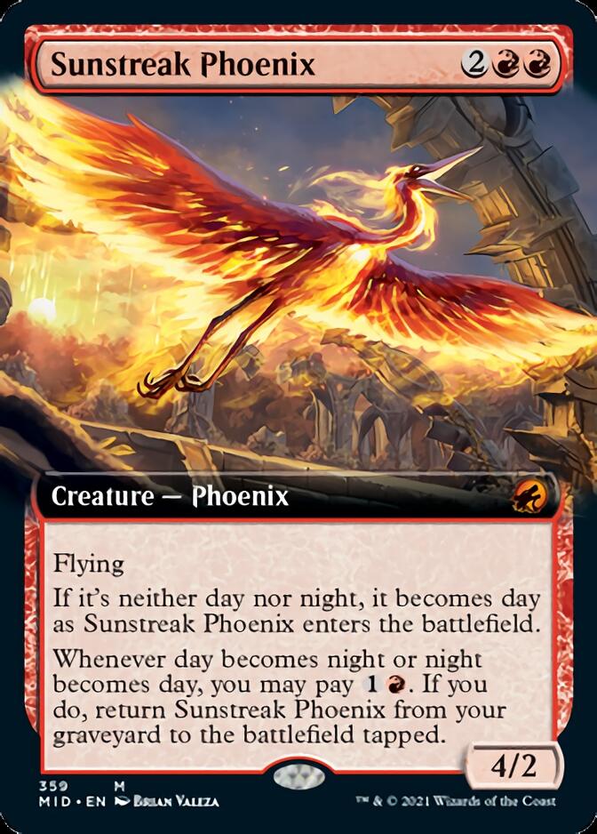 Sunstreak Phoenix (Extended) [Innistrad: Midnight Hunt] | Gamer Loot