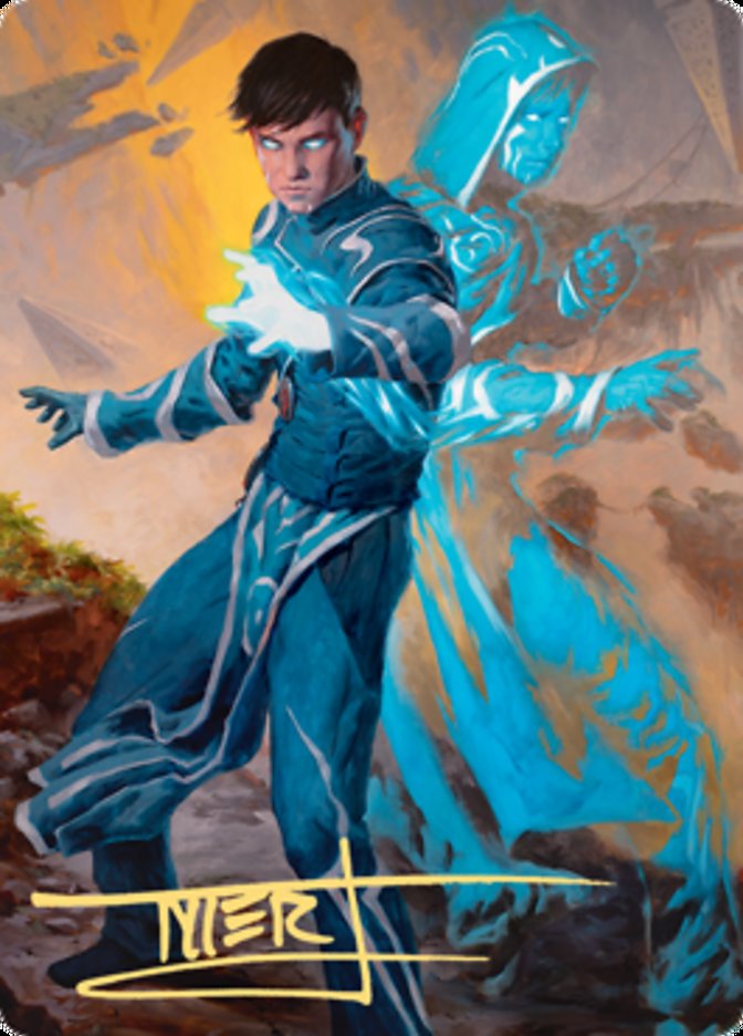 Jace, Mirror Mage 1 Art Card (Gold-Stamped Signature) [Zendikar Rising Art Series] | Gamer Loot