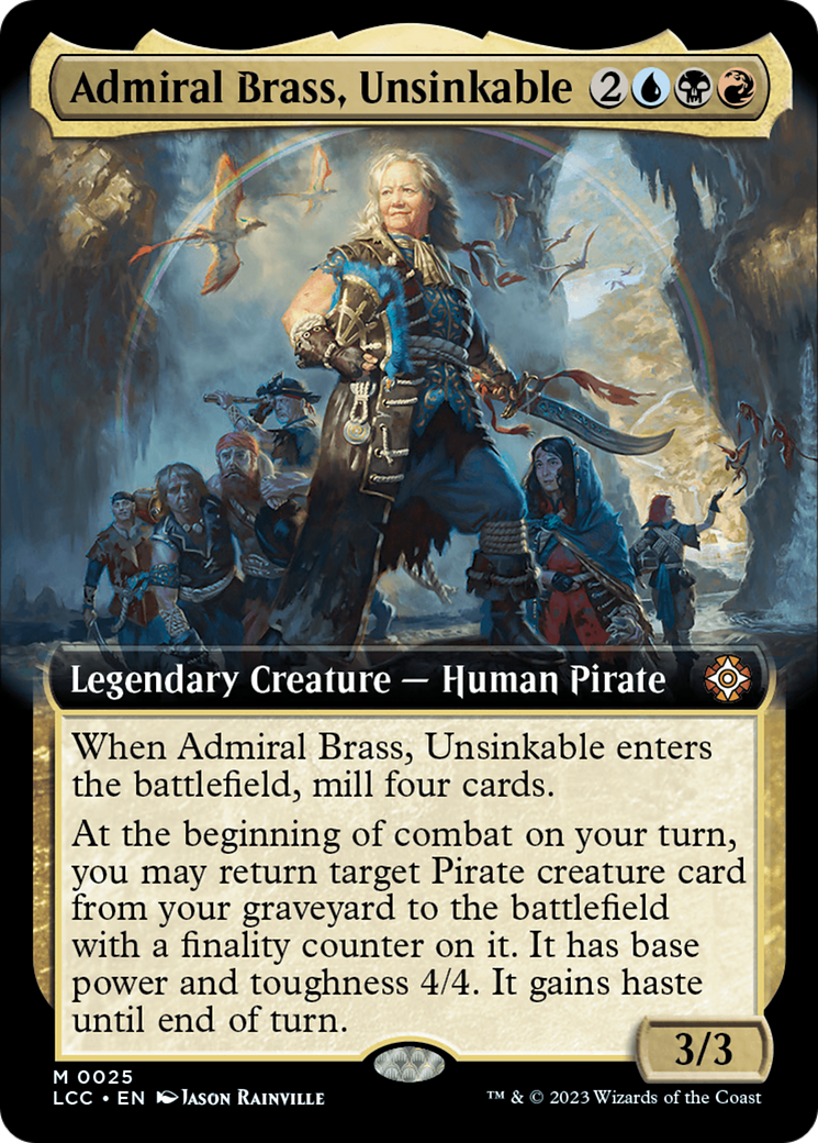 Admiral Brass, Unsinkable (Extended Art) [The Lost Caverns of Ixalan Commander] | Gamer Loot