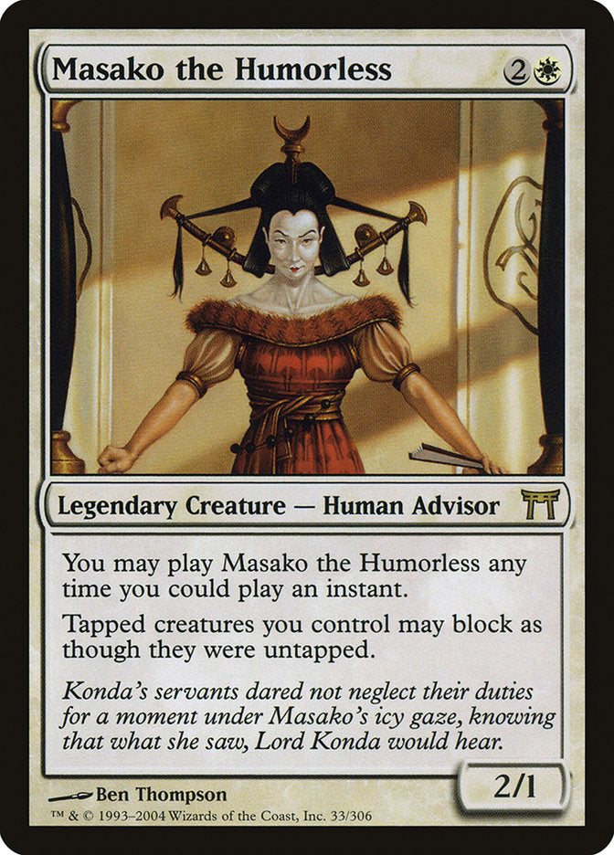 Masako the Humorless [Champions of Kamigawa] | Gamer Loot