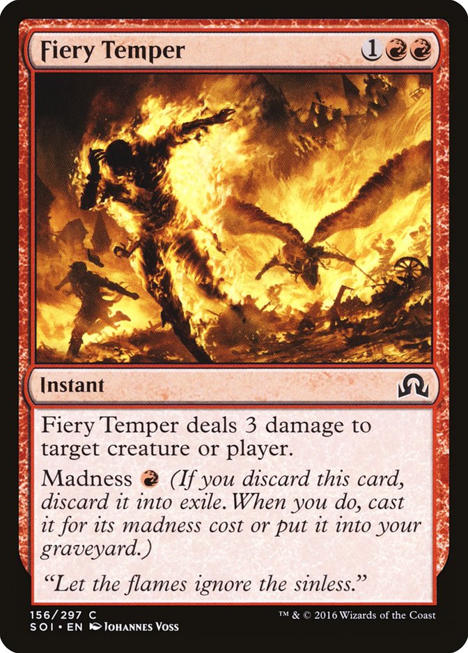 Fiery Temper [Shadows over Innistrad] | Gamer Loot