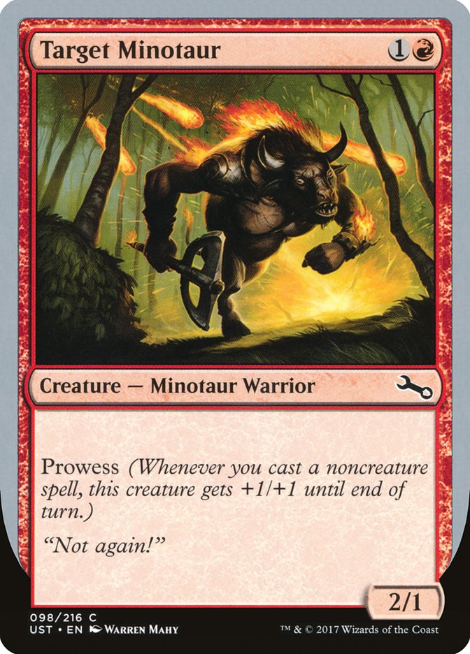 Target Minotaur (Fire Art) [Unstable] | Gamer Loot