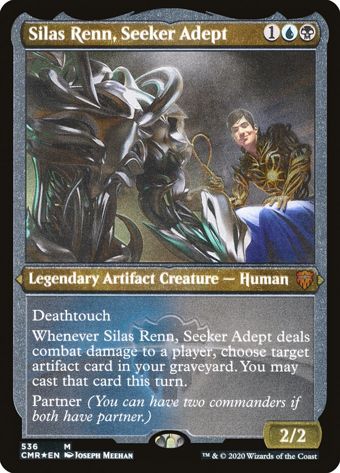 Silas Renn, Seeker Adept (Etched) [Commander Legends] | Gamer Loot