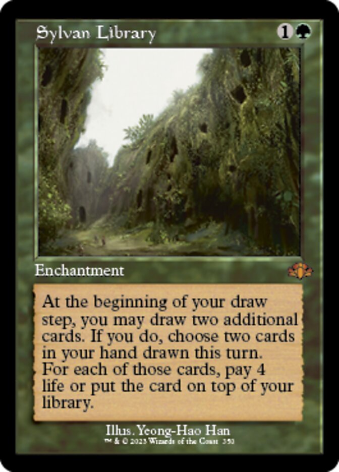 Sylvan Library (Retro) [Dominaria Remastered] | Gamer Loot