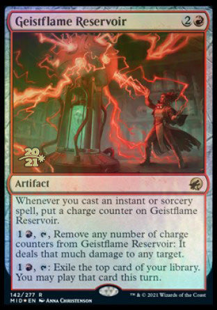 Geistflame Reservoir [Innistrad: Midnight Hunt Prerelease Promos] | Gamer Loot