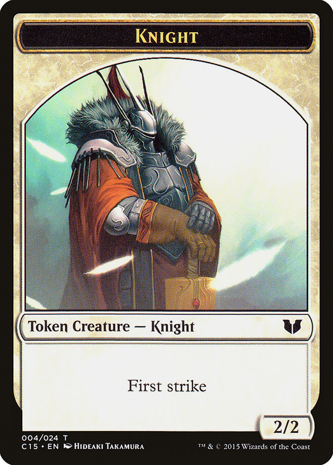 Knight Token (004/024) [Commander 2015 Tokens] | Gamer Loot