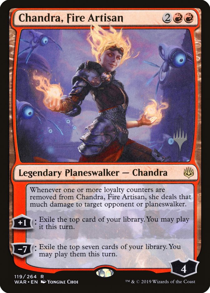 Chandra, Fire Artisan (Promo Pack) [War of the Spark Promos] | Gamer Loot