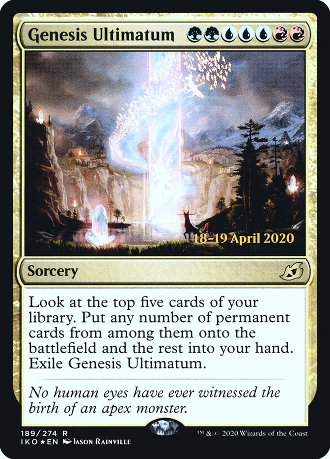 Genesis Ultimatum  [Ikoria: Lair of Behemoths Prerelease Promos] | Gamer Loot