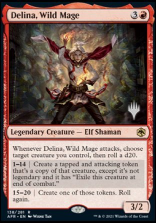 Delina, Wild Mage (Promo Pack) [Dungeons & Dragons: Adventures in the Forgotten Realms Promos] | Gamer Loot