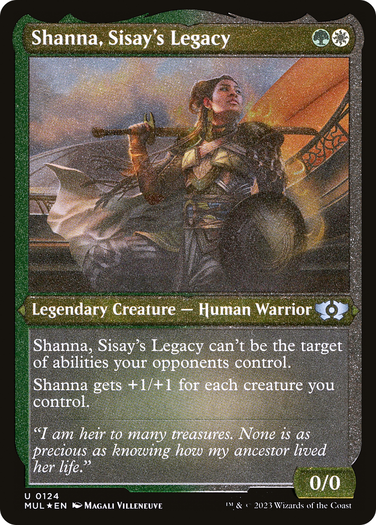 Shanna, Sisay's Legacy (Foil Etched) [Multiverse Legends] | Gamer Loot