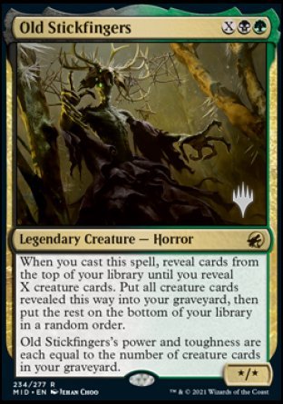 Old Stickfingers (Promo Pack) [Innistrad: Midnight Hunt Promos] | Gamer Loot