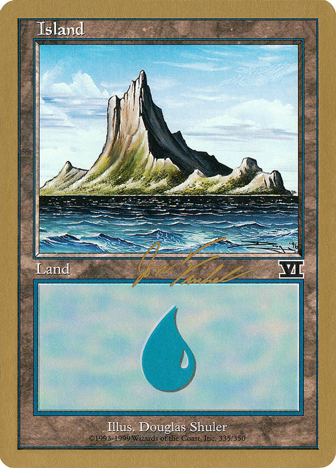 Island (jf335) (Jon Finkel) [World Championship Decks 2000] | Gamer Loot