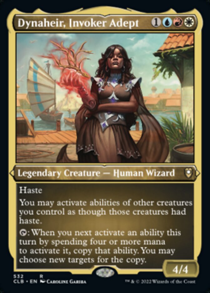 Dynaheir, Invoker Adept (Foil Etched) [Commander Legends: Battle for Baldur's Gate] | Gamer Loot