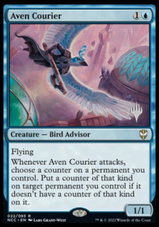 Aven Courier (Promo Pack) [Streets of New Capenna Commander Promos] | Gamer Loot